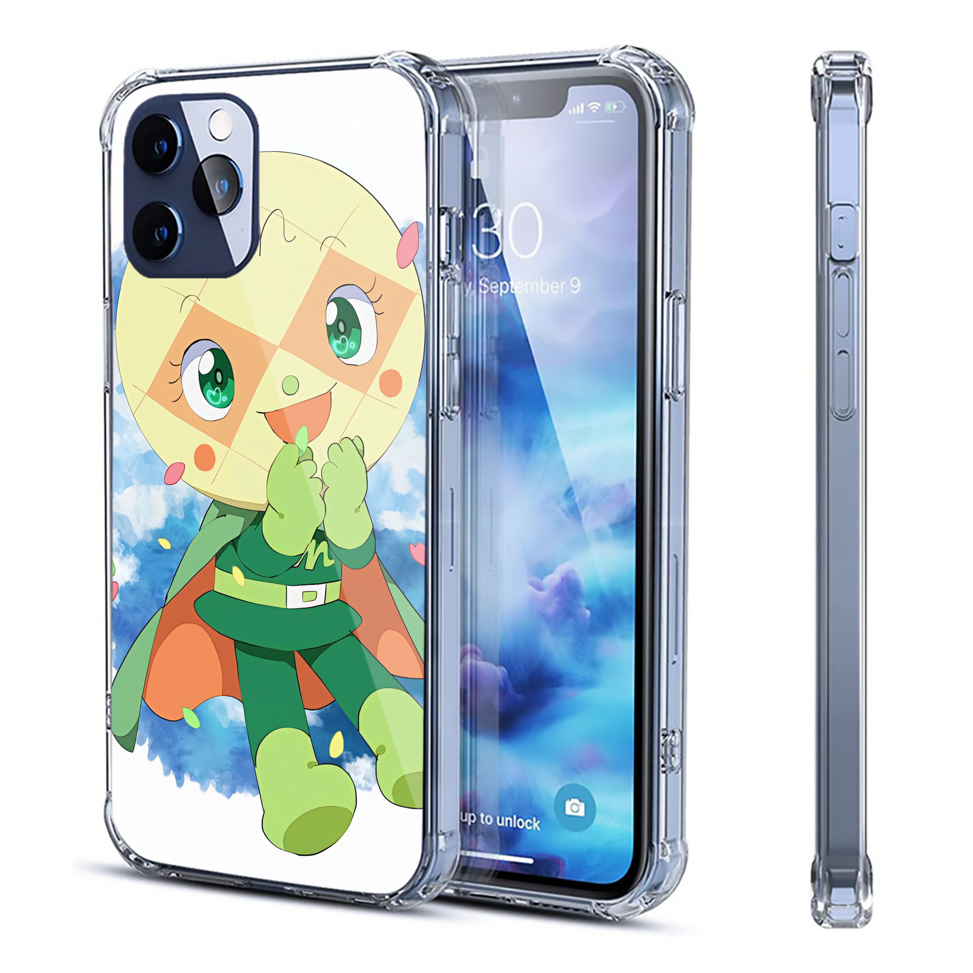 （画像用） アンパンマン Anpanman 【iPhone 12シリーズ対応】透明スマホケース（クリアソフトケース）